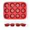 Hastings Home 12 cups Silicone Muffin Pan, Nonstick Muffin/Brownie Reusable Baking Tray for Microwave, Oven, Freezer 285866LDZ - alternate 3